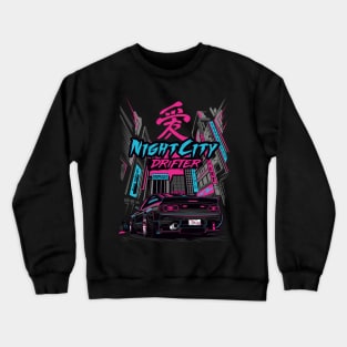 240sx - Night City Drifter Crewneck Sweatshirt